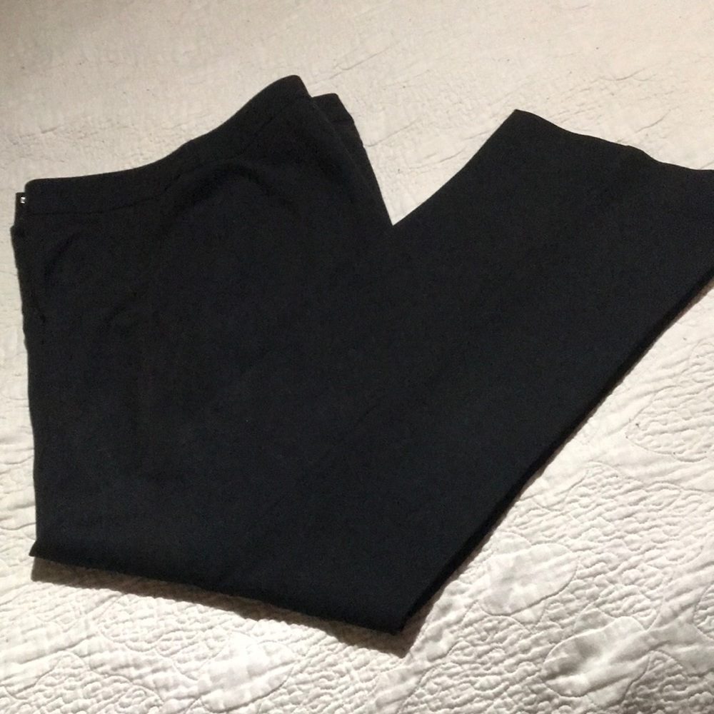 Black wide leg dress trouser.